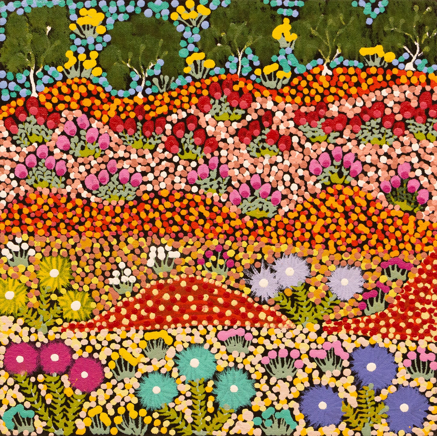 Bush Flowers, 30x30 cm