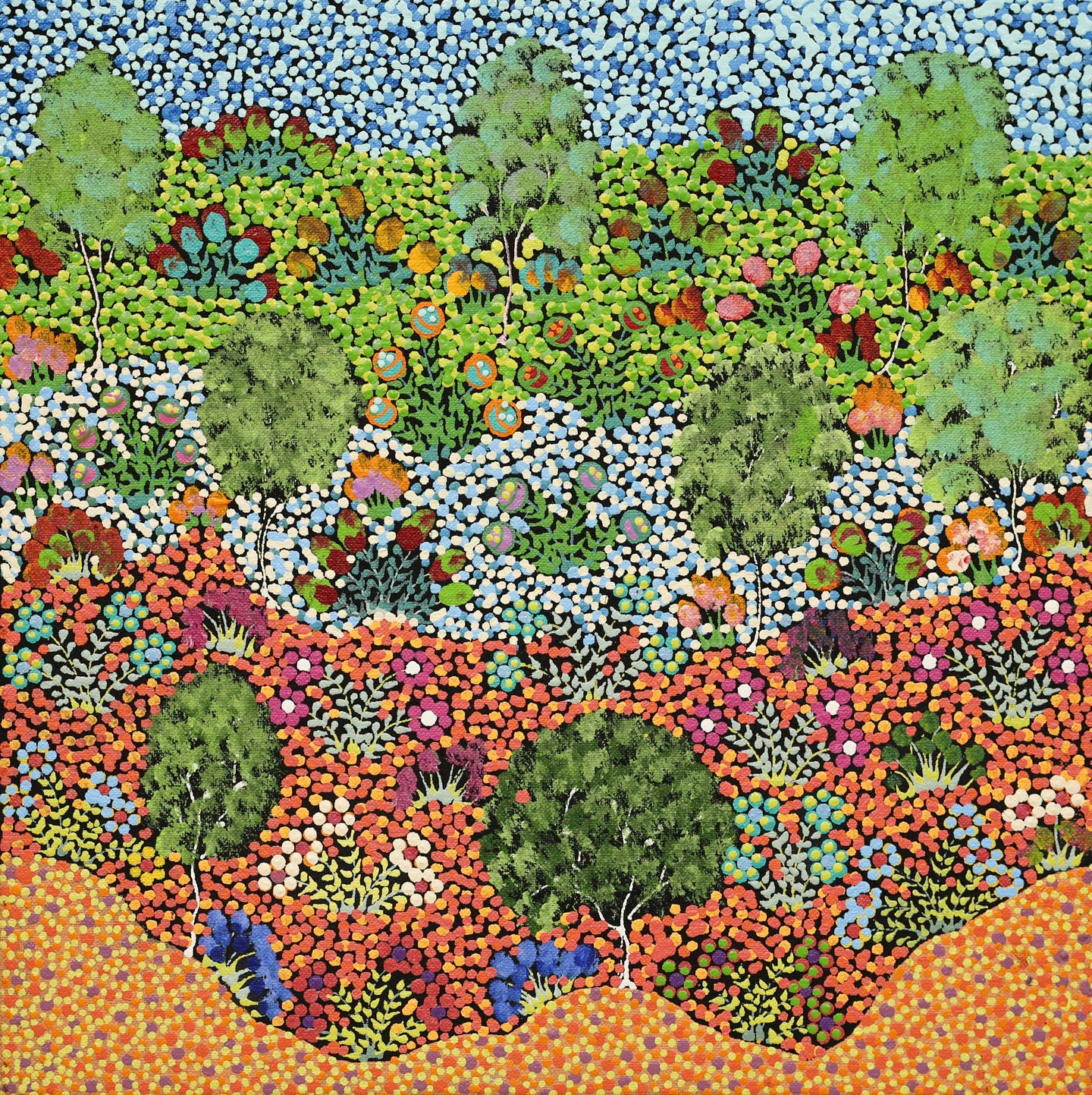 Wildflowers, 41x41cm