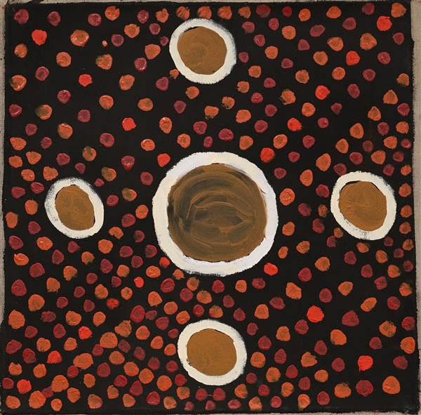 Watering Hole, 56x56cm