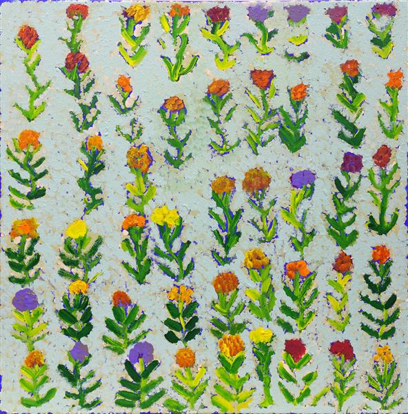 Bush Flowers 61x61cm