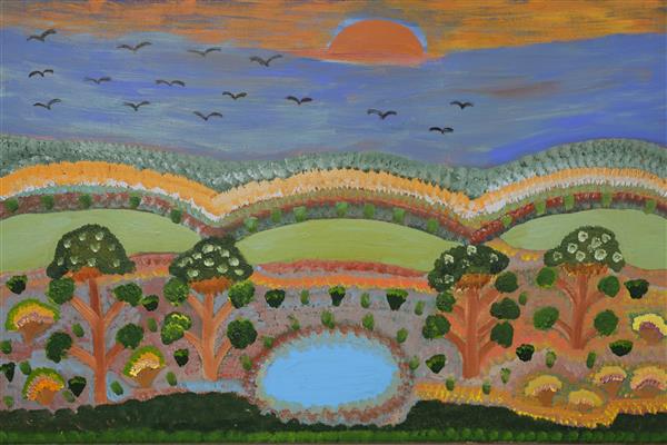 My Grandfather's Country, 61x91cm