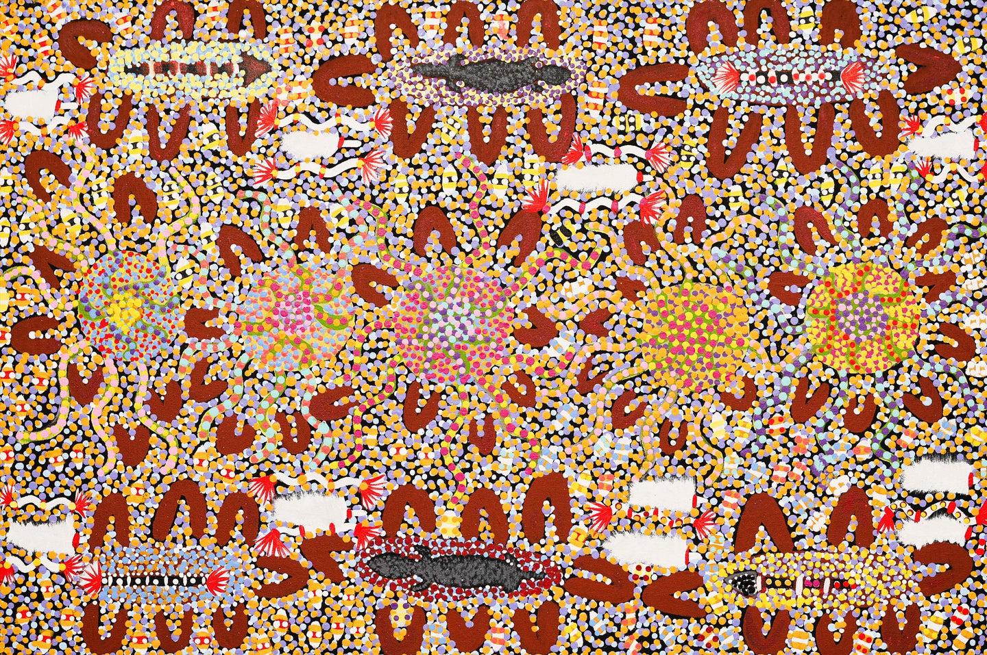 Family Gathering Eating, 61x91cm