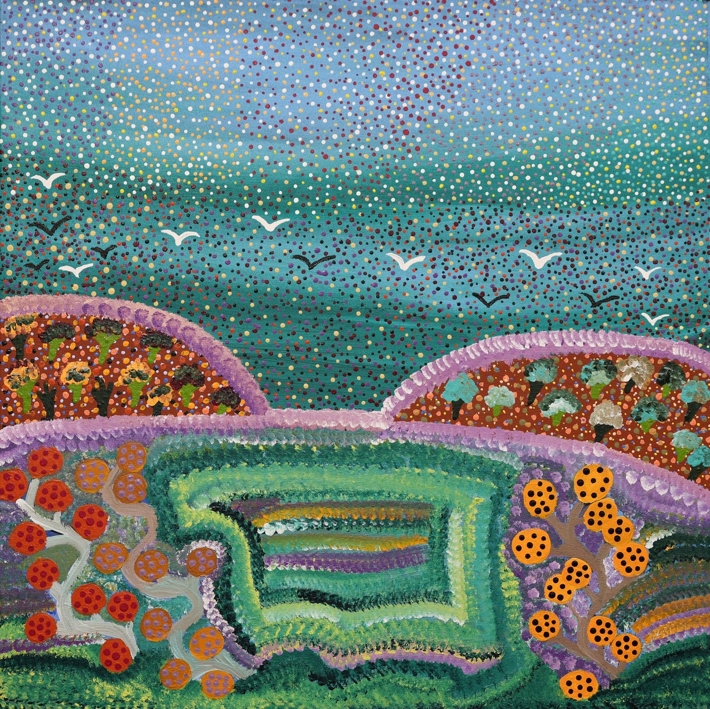 My Grandfather's Country, 61x61cm