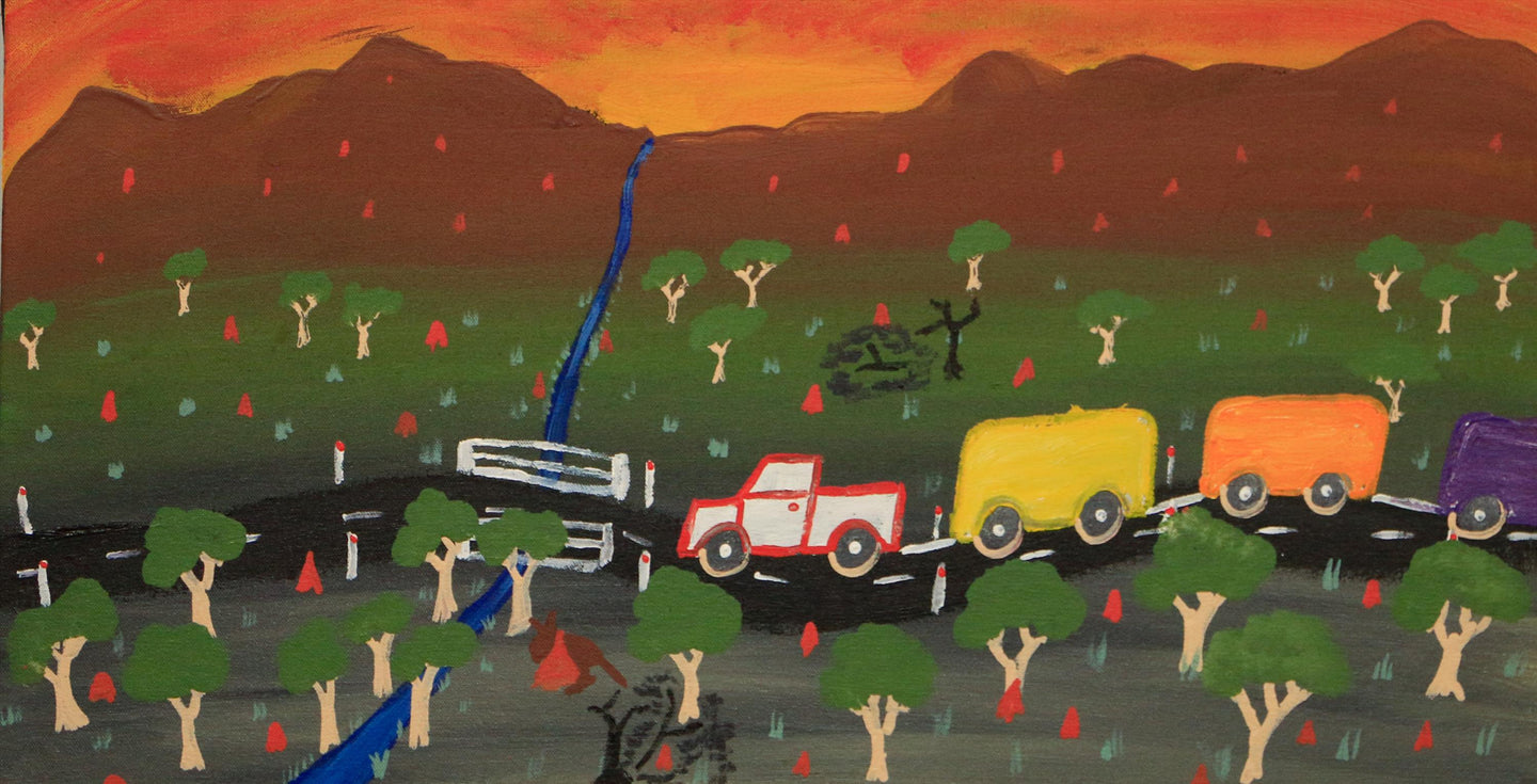 Sunset Over Alroy Downs, 61x30cm