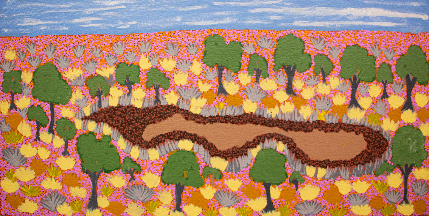 Little Waterhole, 61x30cm